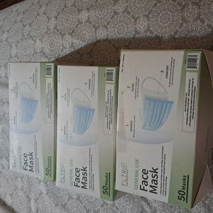 Disposable Face Masks Adult  (150pcs)